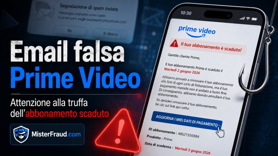 Attenzione: Truffe di Phishing su Prime&nbsp;Video